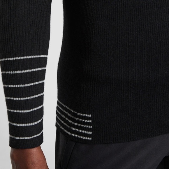 Athleta Slim Ribbed Sweater w Reflective Detail EUC - Picture 3 of 12